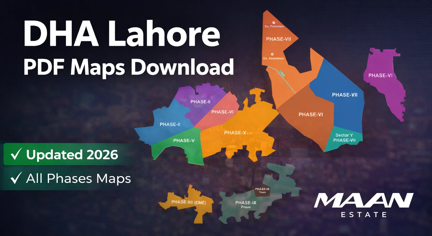 DHA Lahore Maps Download