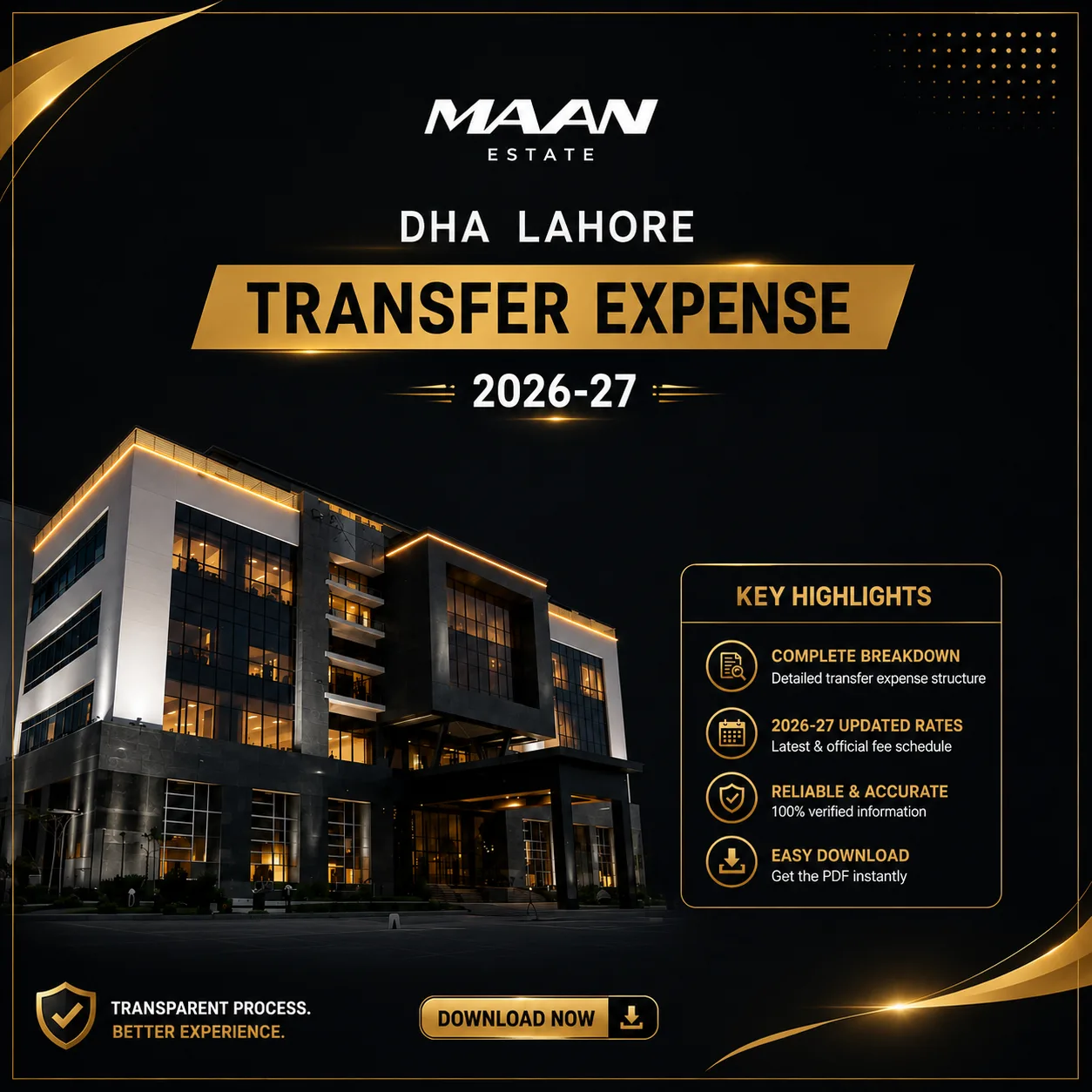 DHA Lahore transfer expense tool